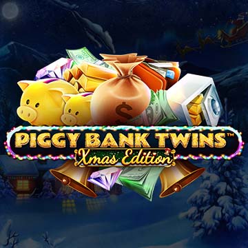 Piggy Bank Twins Xmas